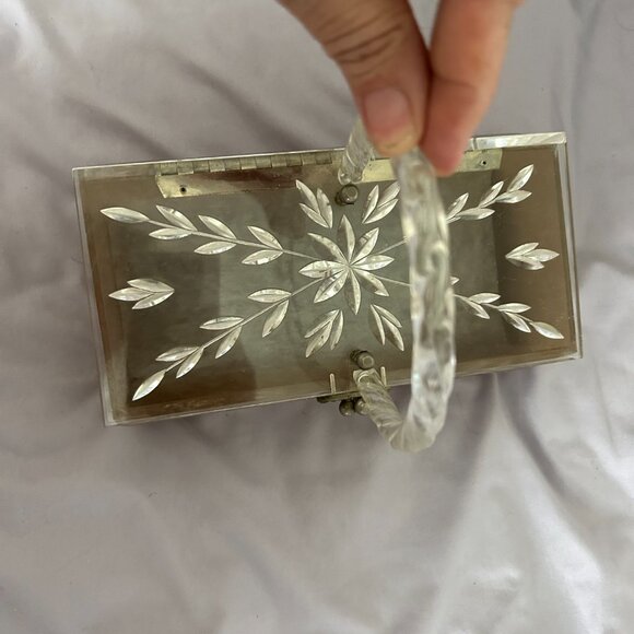 Lucite Box Purse 1950s Rockabilly - Picture 5 of 8
